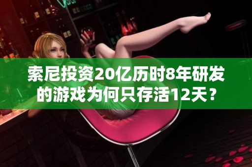 索尼投资20亿历时8年研发的游戏为何只存活12天？