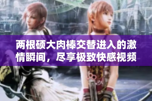 两根硕大肉棒交替进入的激情瞬间，尽享极致快感视频