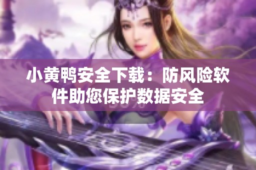 小黄鸭安全下载：防风险软件助您保护数据安全