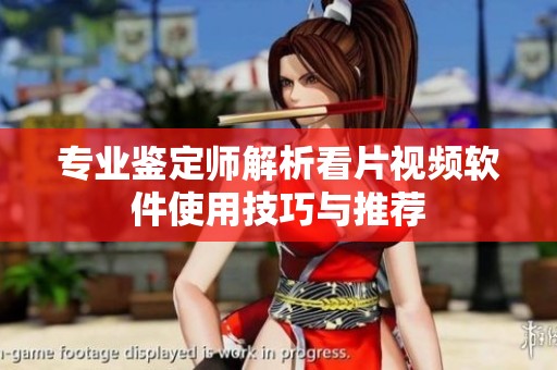 专业鉴定师解析看片视频软件使用技巧与推荐