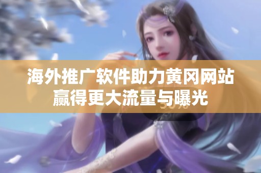 海外推广软件助力黄冈网站赢得更大流量与曝光