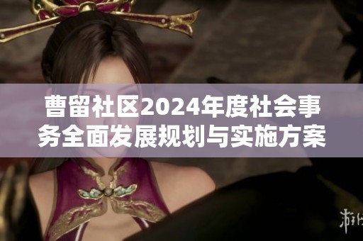 曹留社区2024年度社会事务全面发展规划与实施方案探讨