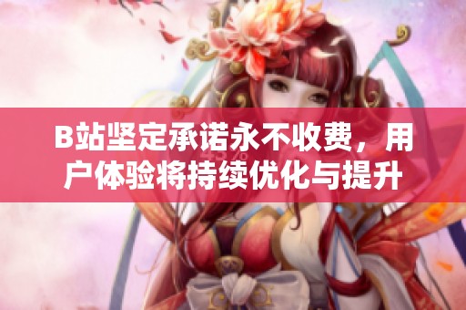 B站坚定承诺永不收费，用户体验将持续优化与提升