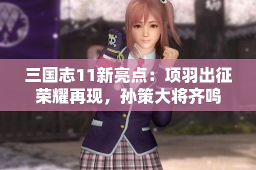 三国志11新亮点：项羽出征荣耀再现，孙策大将齐鸣