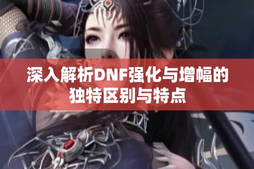 深入解析DNF强化与增幅的独特区别与特点