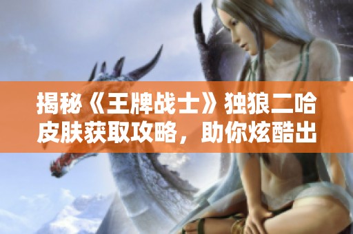 揭秘《王牌战士》独狼二哈皮肤获取攻略，助你炫酷出击！