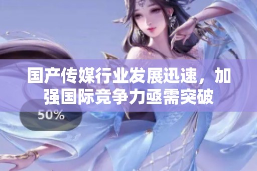 国产传媒行业发展迅速，加强国际竞争力亟需突破