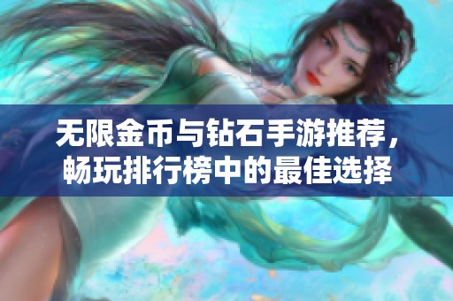无限金币与钻石手游推荐，畅玩排行榜中的最佳选择