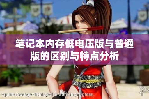 笔记本内存低电压版与普通版的区别与特点分析