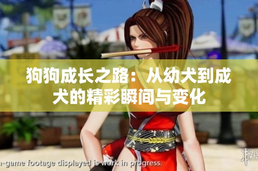 狗狗成长之路：从幼犬到成犬的精彩瞬间与变化